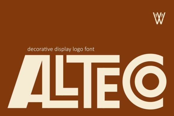 Allteco: A Bold, Retro Display Font for Handmade Brands