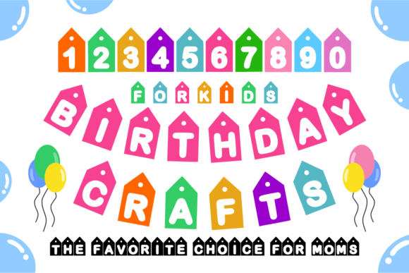 Birthday Crafts: A Playful Display Font for Festive Branding