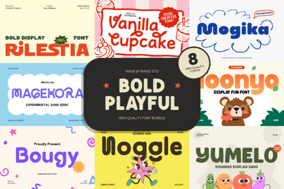 Bold Playful Bundle: A Sans Serif Font for Joyful Editorial Moments