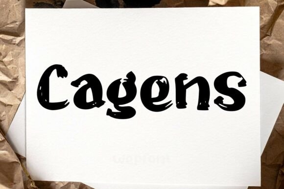 Cagens: A Display Font That Commands Attention