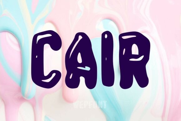 Cair: A Cheerful Display Font for Small Business Branding