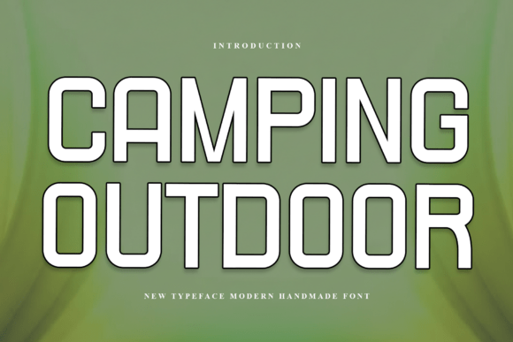 Camping Outdoor Font: A Display Typeface That Anchors Campaign Energy