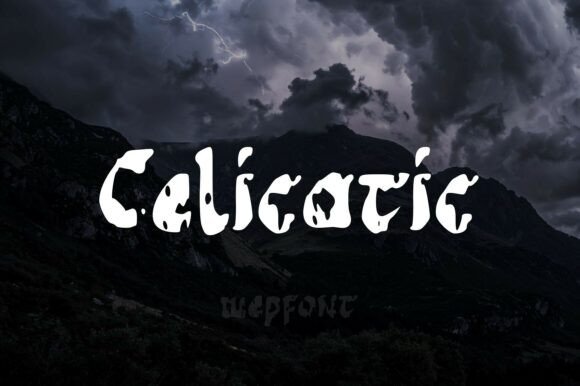 Celicatic: A Bold, Sculptural Display Font