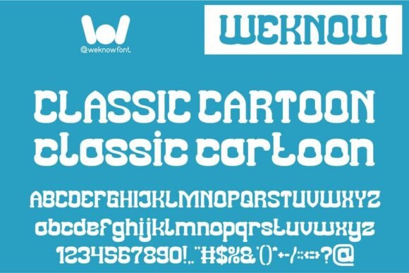 Classic Cartoon Font for Small Business Branding