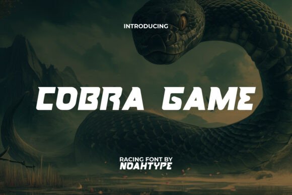 Cobra Game Font: A Racing Display Typeface That Cuts Through the Feed