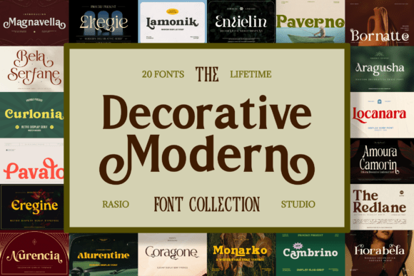 Decorative Modern Font Bundle for Clear, Confident Campaigns