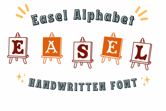 Easel Alphabet: A Decorative Font That Makes Headlines Feel Handmade