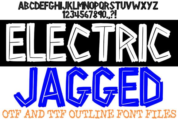 Electric Jagged: A Bold Display Font for Scroll-Stopping Campaigns