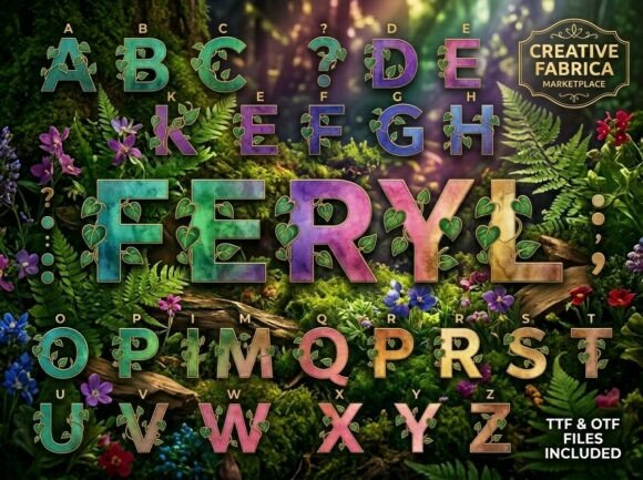 Feryl: A Decorative Typeface for Enchanted Editorial Moments