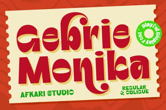 Gebrie Monika: A Display Font That Earns Its Space