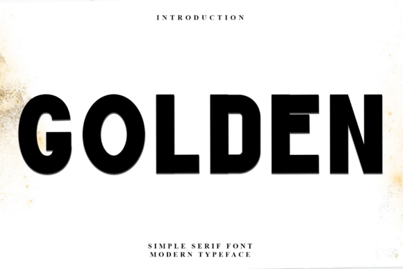 Golden Font: A Serif Display Typeface for Handmade Confidence