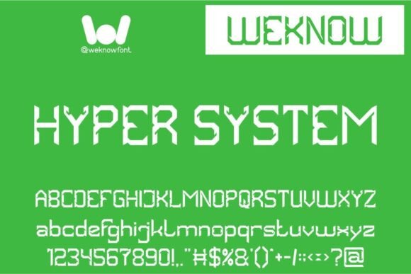 Hyper System: A Modern Display Font for Digital Design