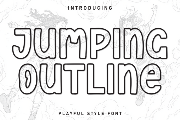 Jumping Outline: A Friendly Display Font for Modern Web Design