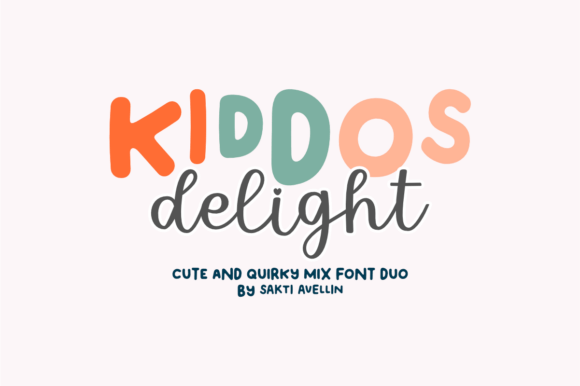 Kiddos Delight Duo: A Playful Display Font for Brand Identity
