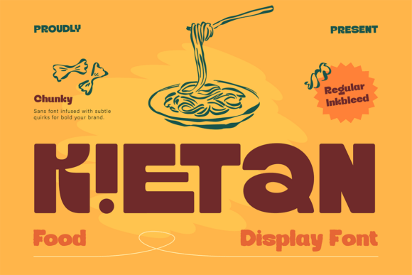 Kietan: A Playful Display Font for Handmade Charm