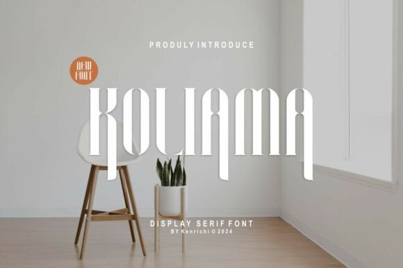 Koliama: A Display Serif Font for Bold Editorial Identity