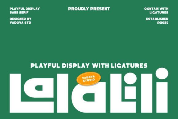 Lalalili: A Playful Sans Serif Font for Handmade Brands
