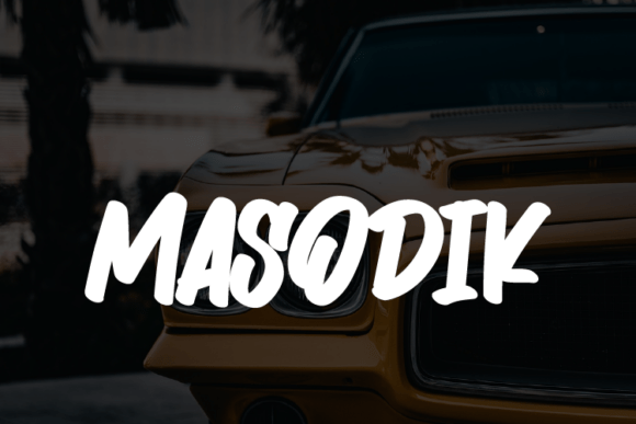 Masodik: A Bold Display Font That Commands Attention