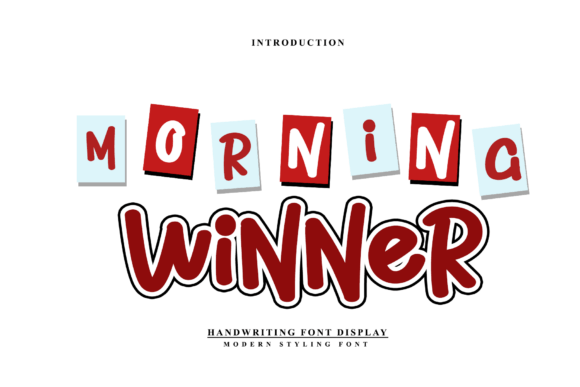 Morning Winner: A Display Font That Feels Like Your Best Creative Spark