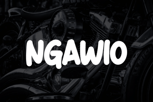 Ngawio Display Font for Handmade Labels & Printables