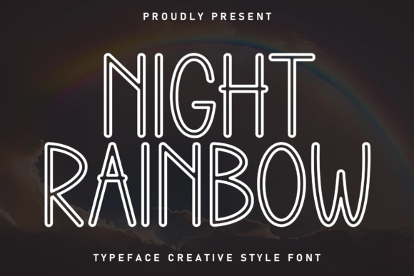 Night Rainbow: A Display Font That Makes Your Headlines Feel Like Magic