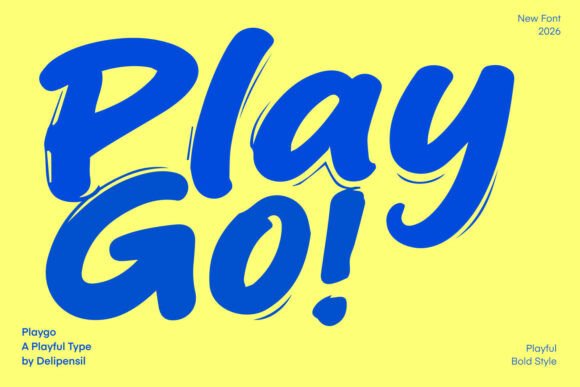 Play Go: A Bold, Playful Display Font for Joyful Editorial Moments