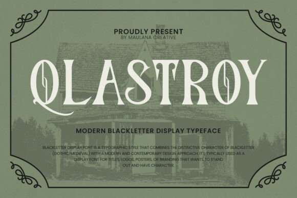 Qlastroy Modern: A Display Font with Editorial Soul