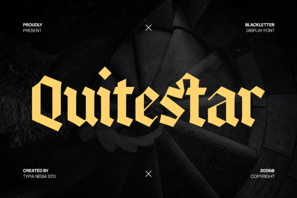 Quitestar: The Bold Blackletter Font That Commands Attention