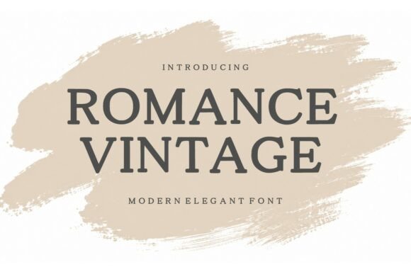 Romance Vintage: A Sophisticated Modern Serif for Thoughtful Branding