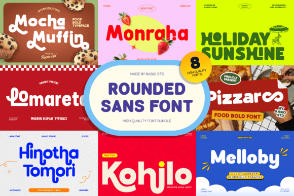 Rounded Sans Bundle: A Friendly Typeface for Editorial Design