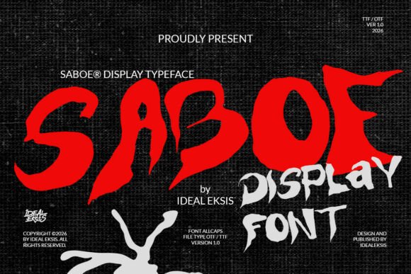 Saboe: A Display Font That Earns Its Space