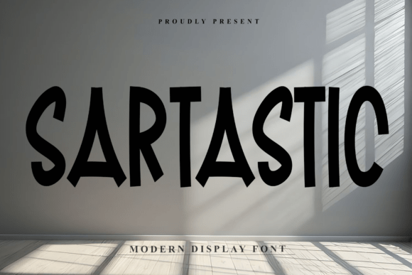 Sartastic: A Bold Display Typeface for Editorial Impact