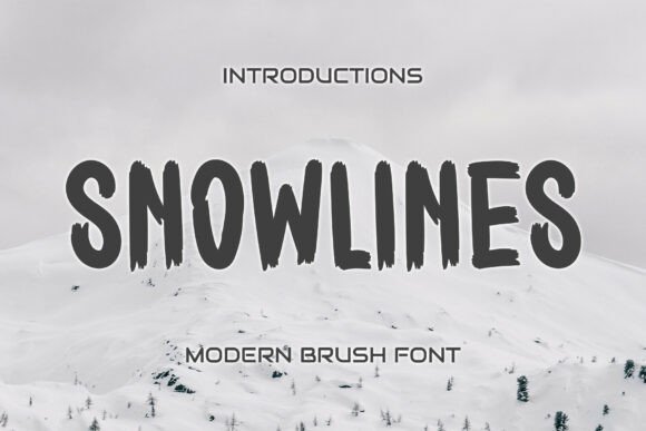 Snowlines: A Display Font That Screams Attention—Without Saying a Word