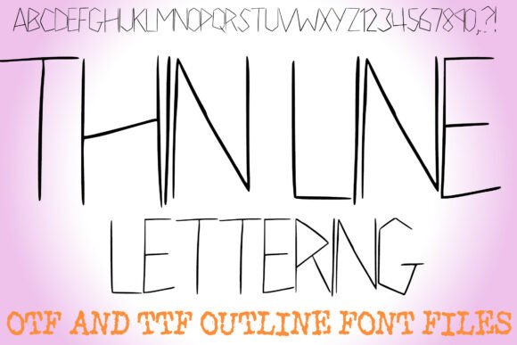Thin Line Lettering: A Display Font for Minimalist Brand Identity