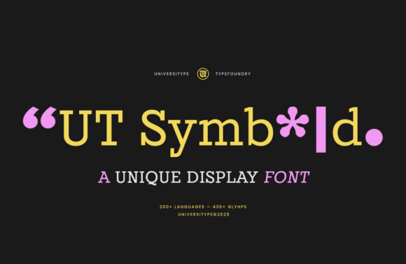 Ut Symbold: A Display Font That Makes Your Brand Feel Thoughtful and Alive